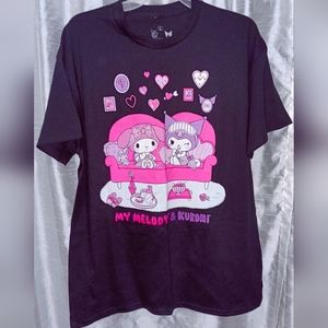 Sanrio Kuromi & My Melody T-Shirt Size Large